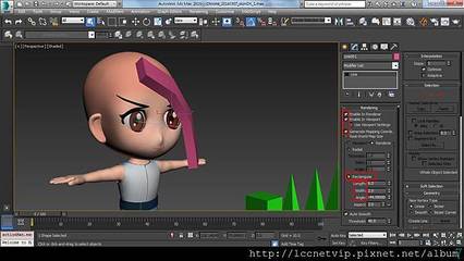3ds Max动漫风格发型制作 数字动漫造型的关键